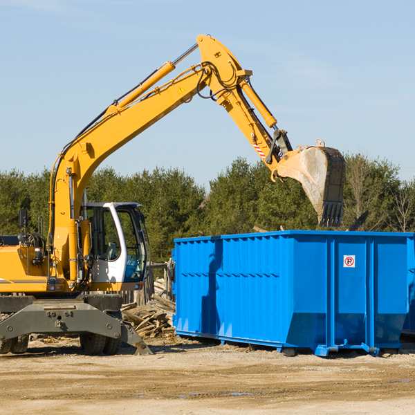 what happens if the residential dumpster is damaged or stolen during rental in Edge Hill GA